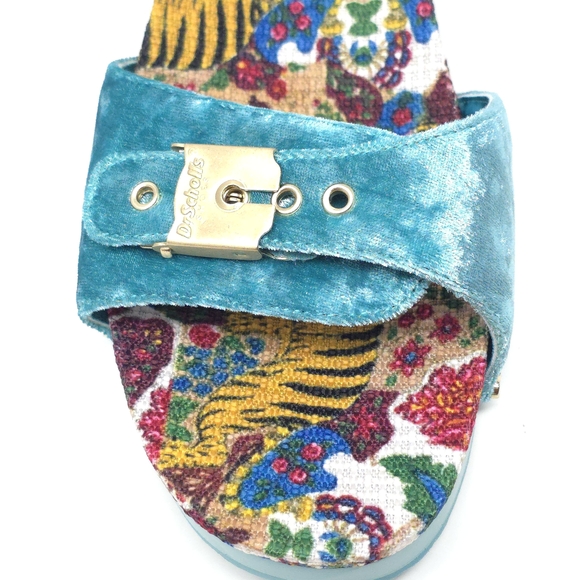 Dr. Scholl's Original Too Wooden Footbed Sandals Tiger Print Size 8M - Picture 9 of 13